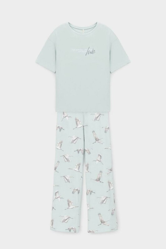 пижама жен (фуфайка, брюки)